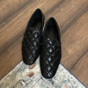 Zara black quilted loafers size 39